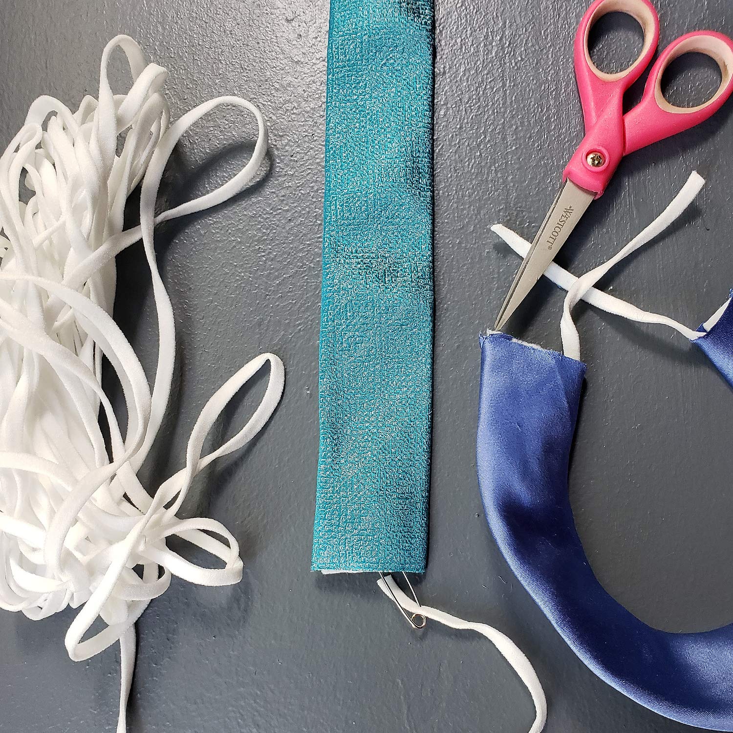 Trims by The Yard 1/4" Ultra Soft Knit Elastic Band, Premium Material, Durable Knitted Elastic Cord for Sewing, Easy to Use, Versatile Sewing Supplies, 10-Yard Cut, Navy Blue - Image 5